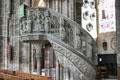 Spiral stairs to pulpit at St. Lawrence Church. Nuremberg, Germany.