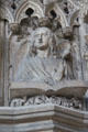 Eagle carving of Evangelist John on pulpit at St. Lawrence Church. Nuremberg, Germany.