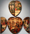 Colditz Altarpiece in heart-shape painting by Lucas Cranach Younger at Germanisches Nationalmuseum. Nuremberg, Germany.