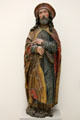 St James the Greater woodcarving from Lower Franconia at Germanisches Nationalmuseum. Nuremberg, Germany.