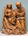Virgin & Child with St. Anne woodcarving by Daniel Mauch from Ulm at Germanisches Nationalmuseum. Nuremberg, Germany.