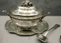 Silver tureen, stand & ladle by Johann Christoph Borrowsky from Riga at Germanisches Nationalmuseum. Nuremberg, Germany.