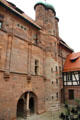 Tower of Tucher Mansion Museum. Nuremberg, Germany.