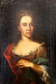 Portrait of Maria Ursula Pömer by a Nuremberg painter at Tucher Mansion Museum. Nuremberg, Germany.