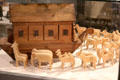 Noah's Arch with 23 pairs of animals at City Toy Museum. Nuremberg, Germany.