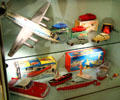 German toy cars, plane & boats at City Toy Museum. Nuremberg, Germany.
