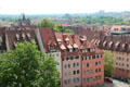 Roofs & gables of Nuremberg. Nuremberg, Germany.