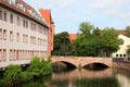 Pegnitz River. Nuremberg, Germany.