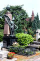 Memorial angel in cemetery. Nuremberg, Germany.