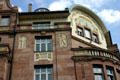 Detail of Art Nouveau building at corner Laufertorgraben & Prinzregentenufer. Nuremberg, Germany.
