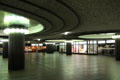 Nuremberg U-Bahn subway station concourse. Nuremberg, Germany.