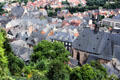 Marburg steep roofs viewed from castle. Marburg, Germany.