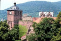 Ruins of Heidelberg Castle. Heidelberg, Germany.