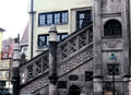 Renaissance staircase on Rathaus. Nördlingen, Germany.