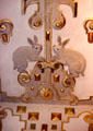 Rabbit relief in interior of Weikersheim Palace. Weikersheim, Germany.
