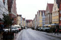 Gabled houses on Reichstrasse, once part of the Imperial route between Augsburg & Nuremberg. Donauwörth, Germany.