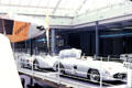 Racing car gallery at Mercedes Museum. Stuttgart, Germany.