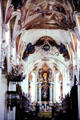 St Magnus Abbey Church interior (remodeled Baroque style ). Bad Schussenried, Germany