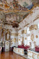 Baroque details in Goldener Saal at Academy for teacher training. Dillingen, Germany