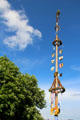 Maypole in the town of Ottobeuren. Ottobeuren, Germany.