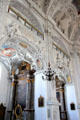 Ornate plasterwork above pulpit in St Benedict church at Benediktbeuern Abbey. Germany.