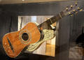 Guitar "To the Crown" by Matteo Sellas of Venice at Museum of City of Füssen in Kloster St Mang. Füssen, Germany.