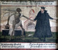 Pastor panel from Dance of Death series at Museum of City of Füssen. Füssen, Germany.