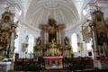 Baroque interior of St Aegidius parish church. Gmund am Tegernsee, Germany.