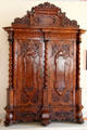 Carved & inlaid baroque cabinet in Kempten Residenz. Kempten, Germany.