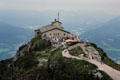 Kehlsteinhaus , Nazi constructed building atop the summit of Kehlstein outcrop near Berchtesgaten used often by Hitler and the highest ranks of the Nazi Party. Berchtesgaden, Germany