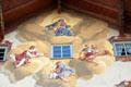 Paintings on guest house gable. Mittenwald, Germany.