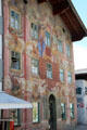 Upper market facade with Apostle paintings. Mittenwald, Germany.