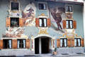Building with paintings of St Francis & St Christopher. Mittenwald, Germany.
