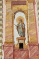 St. Peter painting on Church of Sts Peter & Paul. Mittenwald, Germany.