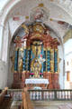 Baroque altar of Church of Sts Peter & Paul. Mittenwald, Germany.