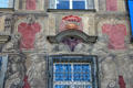 Murals on the exterior of Lindau Municipal Museum. Lindau im Bodensee, Germany