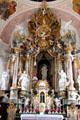 Baroque main altar of St Peter & Paul church. Oberammergau, Germany