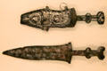 Copies of Roman daggers found in the region at Oberammergau Museum. Oberammergau, Germany.