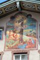 Painted crucifixion scene. Bad Tölz, Germany.