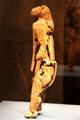 Mammoth ivory Lion Man statue, found in Hohlenstein-Stadel Cave near Ulm at Ulmer Museum. Ulm, Germany
