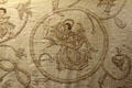 Angel symbol of Evangelist St Matthew embroidered at Ulmer Museum. Ulm, Germany.