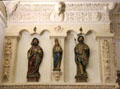 Carved saints at Ulmer Museum. Ulm, Germany.