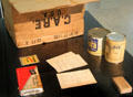 Contents of Post WW II Care Package at Schwörhaus museum. Ulm, Germany.