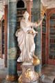 One of the statues depicting academic & religious virtues in library at Kloster Wiblingen. Ulm, Germany.