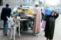 Donkey cart with oranges in Giza. Egypt.