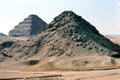 Minor stone pyramid beside Step Pyramid of Djoser. Saqqara, Egypt.