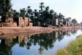 Mud walled village near Aswan. Egypt.