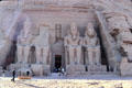 Great Temple of Ramesses II at Abu Simbel which was taken apart & moved to higher ground because of Aswan dam flooding. Egypt