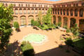 Courtyard at Museum of America. Madrid, Spain.