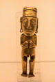 Inca gold votive figure of man from Cuzco, Peru at Museum of America. Madrid, Spain.